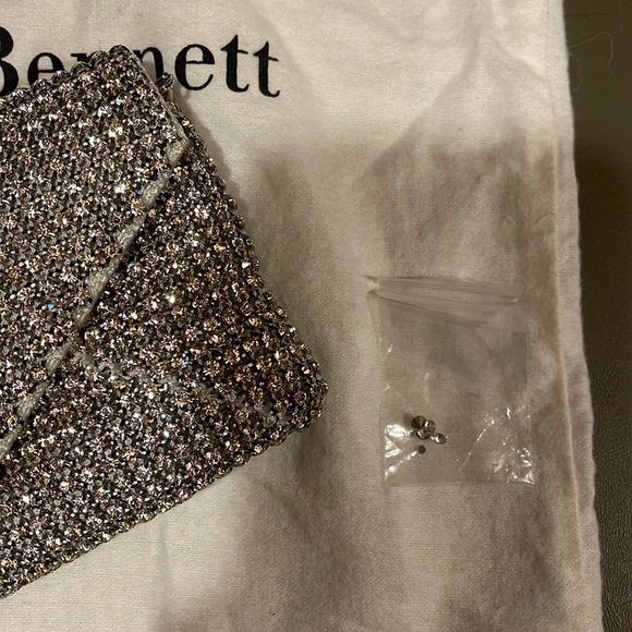 LK Bennett Mini Crystal Clutch, mint condition. Strap tucks inside. Dust bag. - Picture 5 of 5